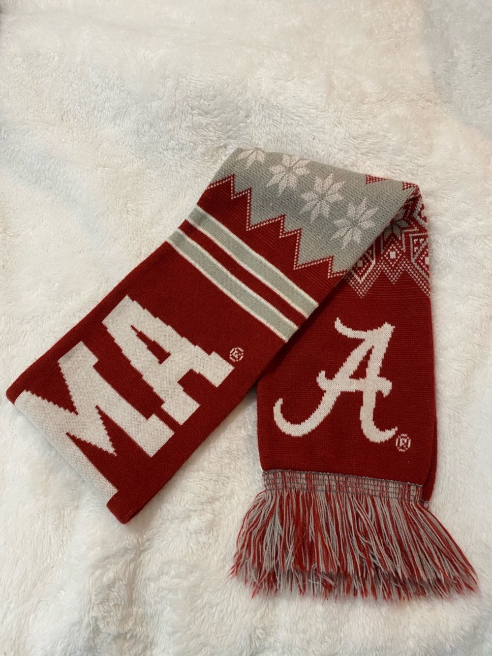 University of Alabama Crimson Tide NCAA Bama Reversible Sweater Scarf 🏈